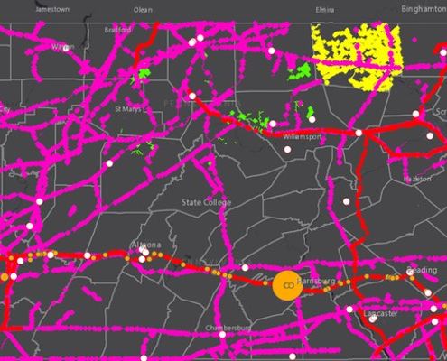 宾夕法尼亚州管道地图FracTracker联盟vwin德赢appai