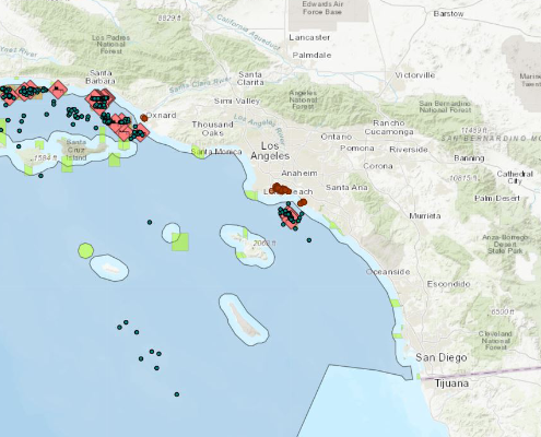 加州近海钻探地图