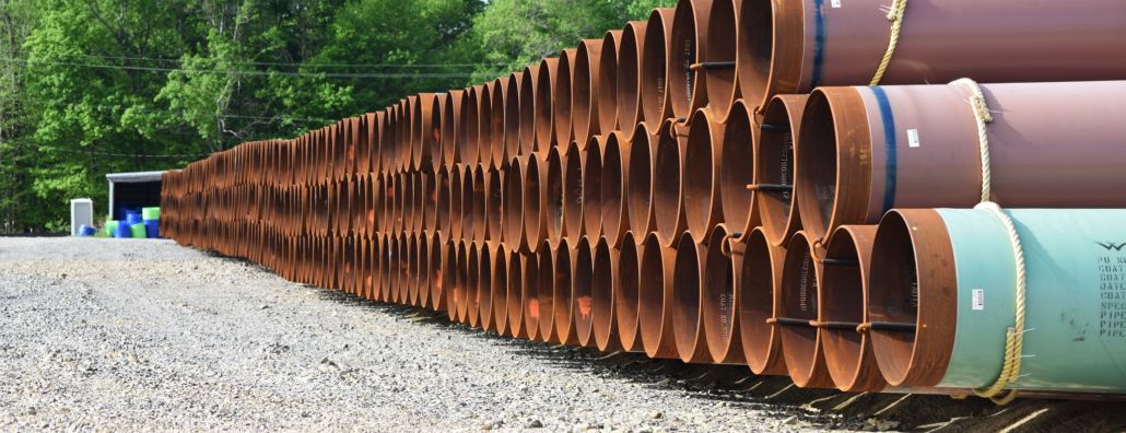 堆叠管道用于建设石油和天然气管道